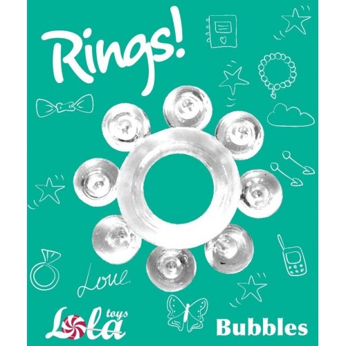 Прозрачное эрекционное кольцо Rings Bubbles в Пятигорске