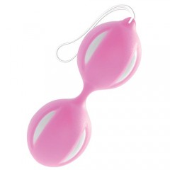 Розово-белые вагинальные шарики 